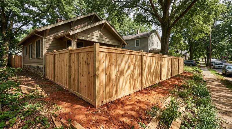 Wood & Privacy Fence Installation Durham