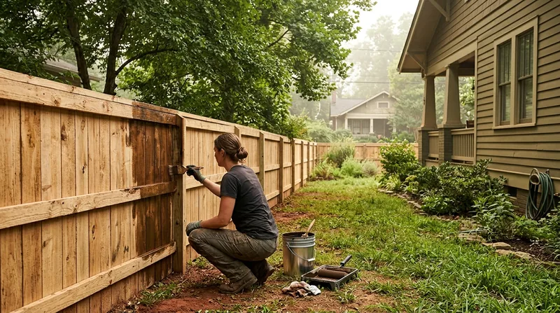 Fence Staining & Restoration Durham