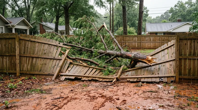 Storm Damage Fence Repair Durham